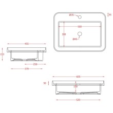 Раковина 60,5x45,5 см Artceram Fuori Scala TFL034 15 00 grigio oliva x1