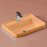 Раковина 60,5x45,5 см Artceram Fuori Scala TFL034 13 00 arancio cammeo x1