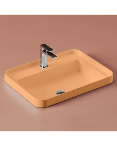 Раковина 60,5x45,5 см Artceram Fuori Scala TFL034 13 00 arancio cammeo x1