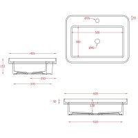 Раковина 60,5x45,5 см Artceram Fuori Scala TFL034 13 00 arancio cammeo x1