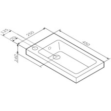 Раковина 45х25 см Am.Pm X-Joy M85AWCC0452WG