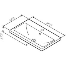 Раковина 80х45 см Am.Pm X-Joy M85AWCC0802WG