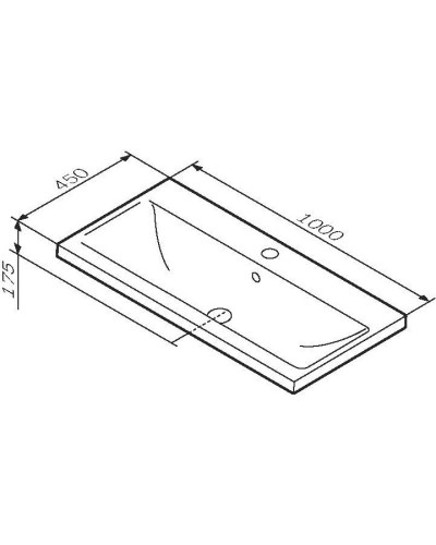Раковина 100х45 см Am.Pm X-Joy M85AWCC1002WG