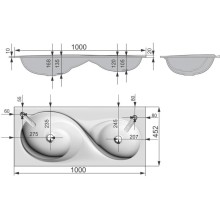 Раковина 100х45,2 см Velvex Otto rkOTT.100-81