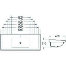 Раковина 70х46 см SantiLine SL-2112(70)
