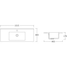 Раковина 101,5х46,5 см Vincea VBS-13100