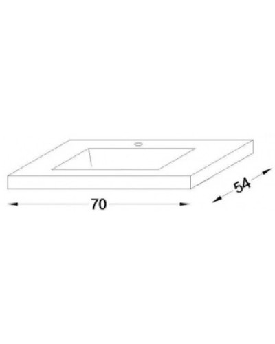 Раковина 70х54 см Jacob Delafon Sobro 4560RU-00