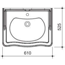 Раковина 61х52,5 см Caprigo Borgo 60 3193