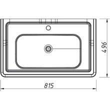 Раковина 81,5х49,6 см Caprigo Borgo CH-800