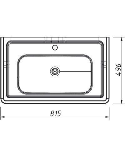 Раковина 81,5х49,6 см Caprigo Borgo CH-800
