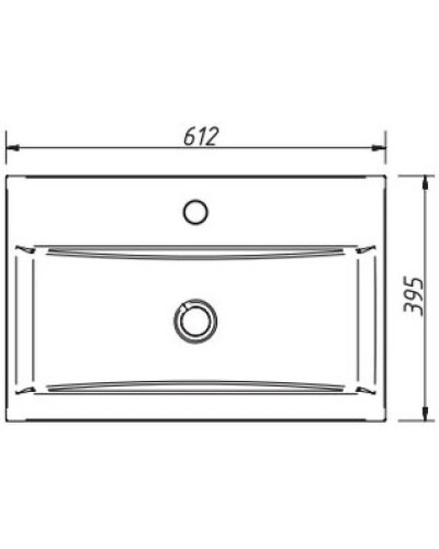 Раковина 61,2х39,5 см Caprigo Napoli Promo 68-9393-60
