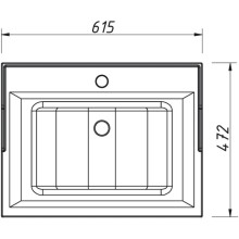 Раковина 61,5х47,2 см Caprigo Ponza-A Y-060B