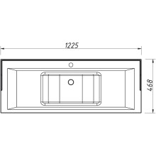 Раковина 122,5х46,8 см Caprigo Ponza-A 70-F120