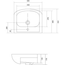 Раковина 50,5х43,2 см Акватон Акватоп 1WH110171