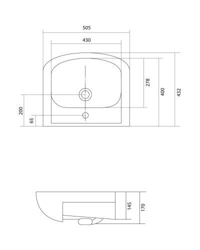 Раковина 50,5х43,2 см Акватон Акватоп 1WH110171