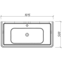 Раковина 101,5х50 см Caprigo Genova CH-1000