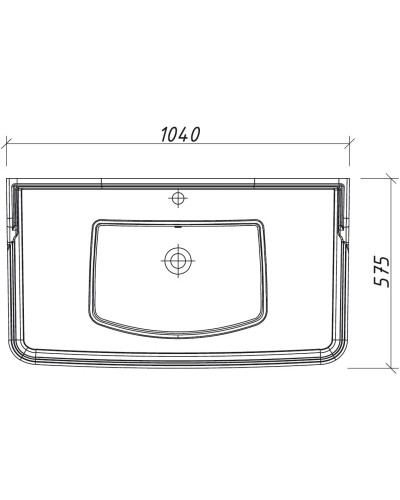Раковина 104х57,5 см Caprigo Jardin S-1000