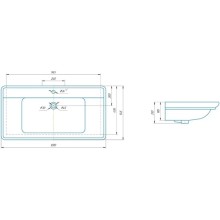 Раковина 107х54,5 см Caprigo Дуглас 1050
