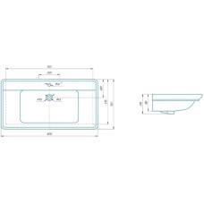 Раковина 107х54,5 см Caprigo Дуглас 1050