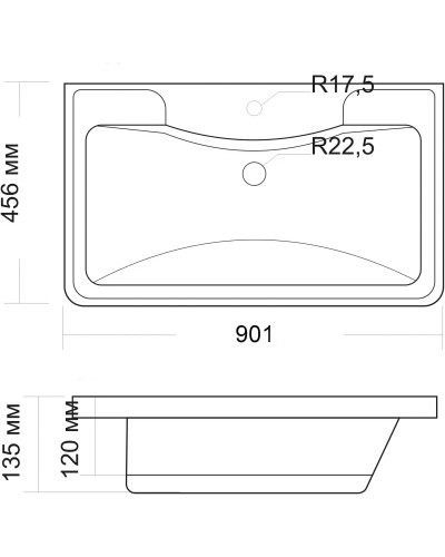 Раковина 90,1х45,6 см Grossman Адель 4627173210256