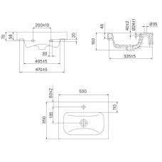 Раковина 50х35 см IDDIS 3505000i28