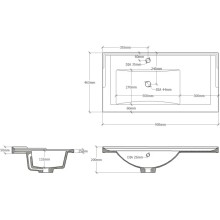 Раковина 90,5х46,3 см Onika 609001