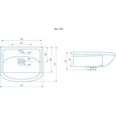 Раковина 51х41,5 см Onika Уют 4620008192758