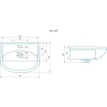 Раковина 61,5х47 см Onika Уют 4620008192772
