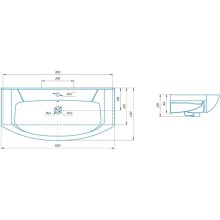 Раковина 106,5х49 см Corozo Элеганс SD-00000468