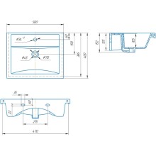 Раковина 50х40 см Corozo Фостер SD-00000991