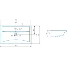 Раковина 81,5х45,5 см Corozo Фостер SD-00000642
