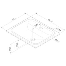 Раковина 60,8х49,2 см Am.Pm Func M8FWPC0600WM