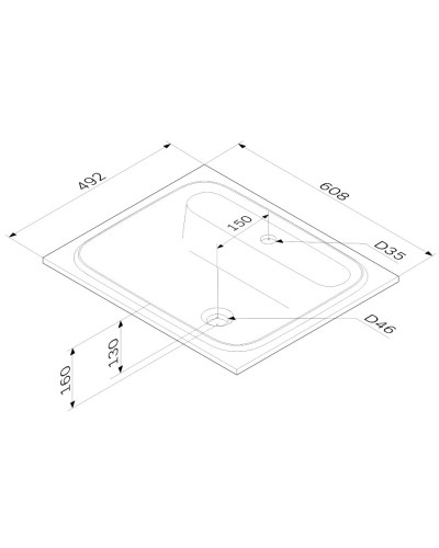 Раковина 60,8х49,2 см Am.Pm Func M8FWPC0600WM