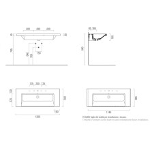 Раковина 120х50 см GSI Norm 8626111