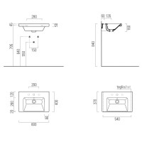Раковина 60х40 см GSI Norm 8636111