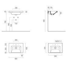 Раковина 60х40 см GSI Norm 8636111