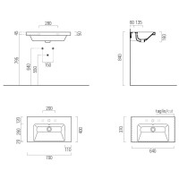 Раковина 70х40 см GSI Norm 8637111