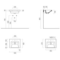 Раковина 50х40 см GSI Norm 8638111