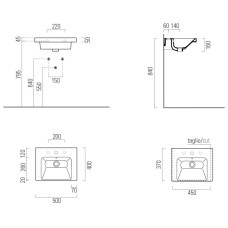 Раковина 50х40 см GSI Norm 8638111