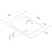 Раковина 80,8х49,2 см Am.Pm Func M8FWPC0800WM