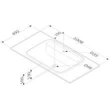 Раковина 100,8х49,2 см Am.Pm Func M8FWPC1000WM