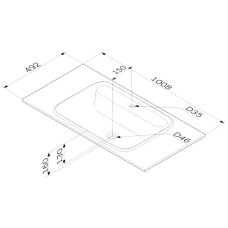 Раковина 100,8х49,2 см Am.Pm Func M8FWPC1000WM