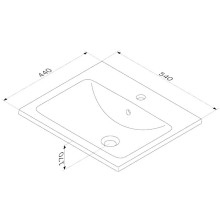 Раковина 54х44 см Am.Pm X-Joy M85AWCC0552WG64