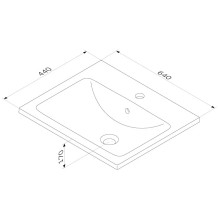 Раковина 64х44 см Am.Pm X-Joy M85AWCC0652WG64