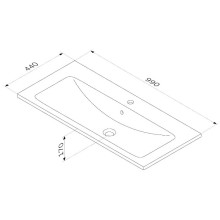 Раковина 99х44 см Am.Pm X-Joy M85AWCC1002WG64