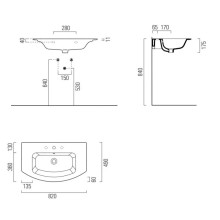 Раковина 82х49 см GSI Pura 8826111
