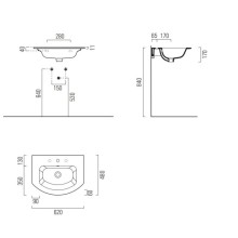 Раковина 62х48 см GSI Pura 8827111