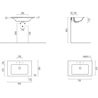 Раковина 80х50 см GSI Pura 8843111