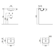 Раковина 36х28 см GSI Nubes 9638111