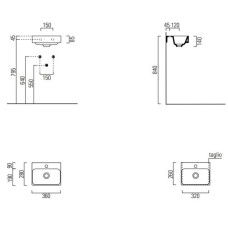 Раковина 36х28 см GSI Nubes 9638111